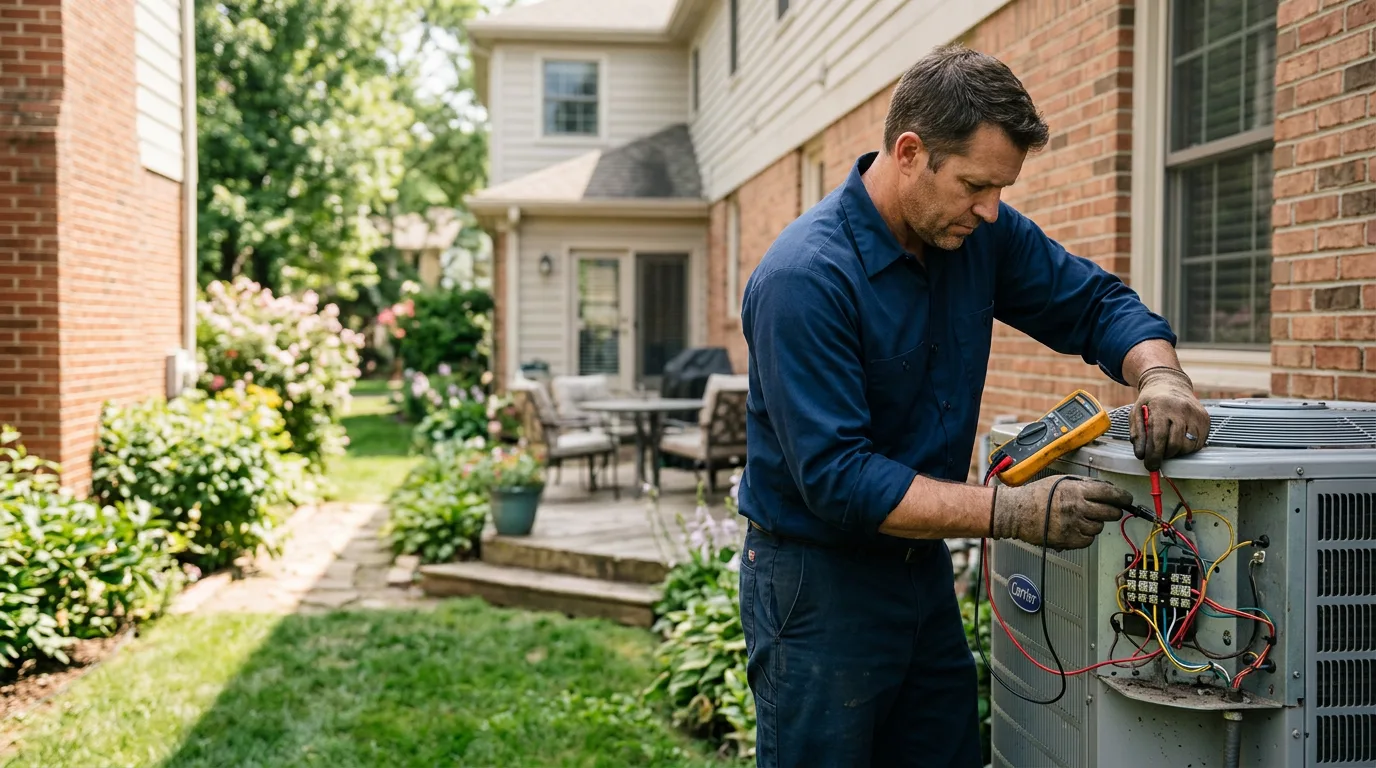 HVAC technician working near Grand Ridge, FL